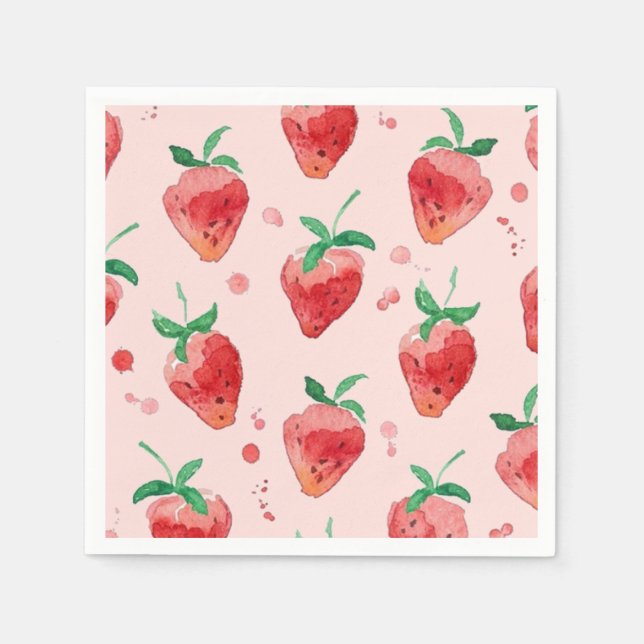 Strawberry Napkin (Front)