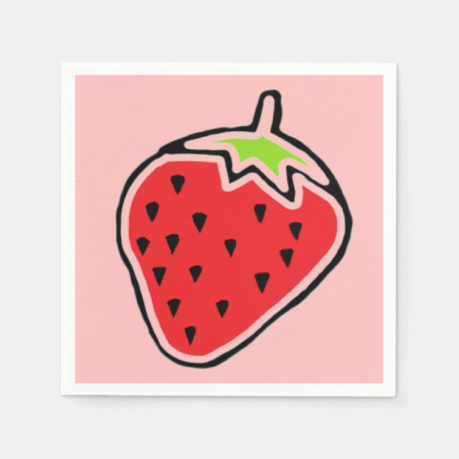 Strawberry Napkin (Front)
