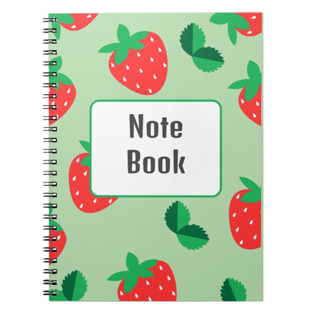Strawberry Notebook (Front)