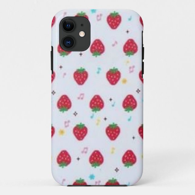Strawberry Novelty Design iPhone Case (Back)