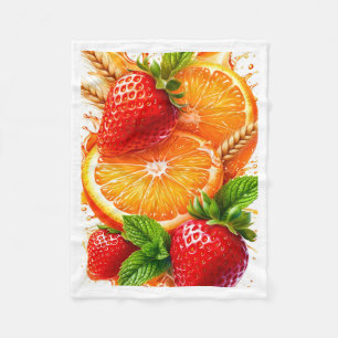 Strawberry Orange Fresh Blanket