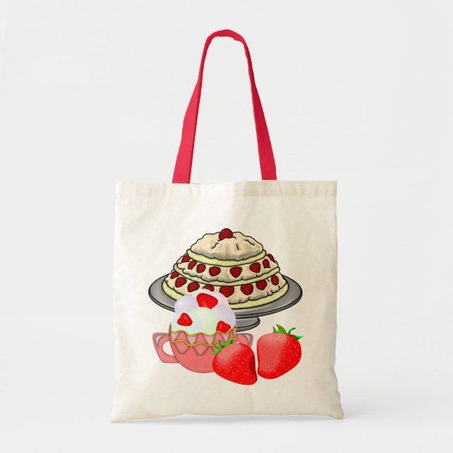 Strawberry Overdrive Tote Bag (Front)