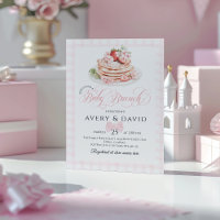 Strawberry Pancake Baby Brunch Baby Shower Girl