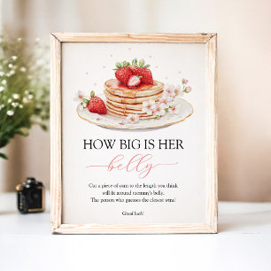 Strawberry Pancake Baby Brunch Belly Sign