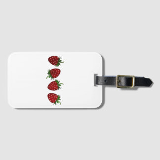 Strawberry Panel Luggage Tag