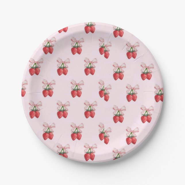 Strawberry Paper Plate (Front)