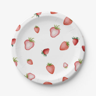 Strawberry Paper Plate