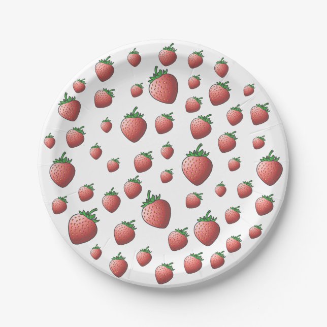 Strawberry Paper Plate (Front)