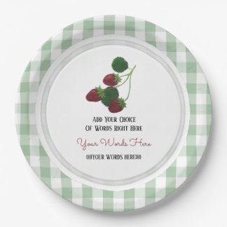 Strawberry Paper Plate