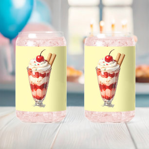 Strawberry parfait glass