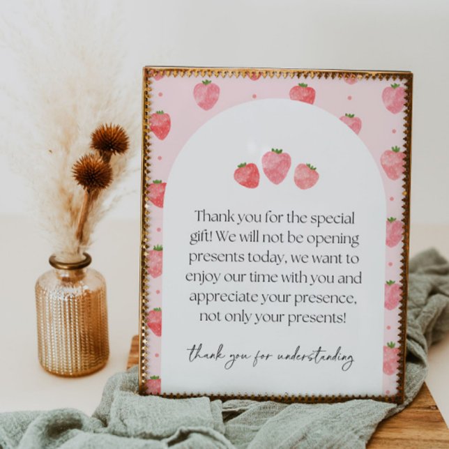 Strawberry Party Gifts Sign (Creator Uploaded)