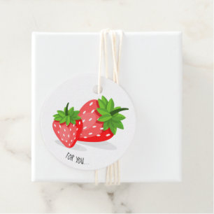 Strawberry Patch Favour Tags