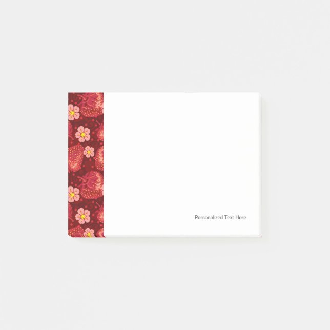Strawberry Pattern 2 2 Post-it Notes (Front)