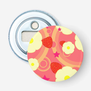 Strawberry Pattern 2 Bottle Opener