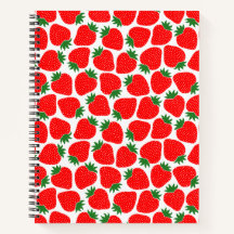 Strawberry Pattern, Aesthetic Festive Red