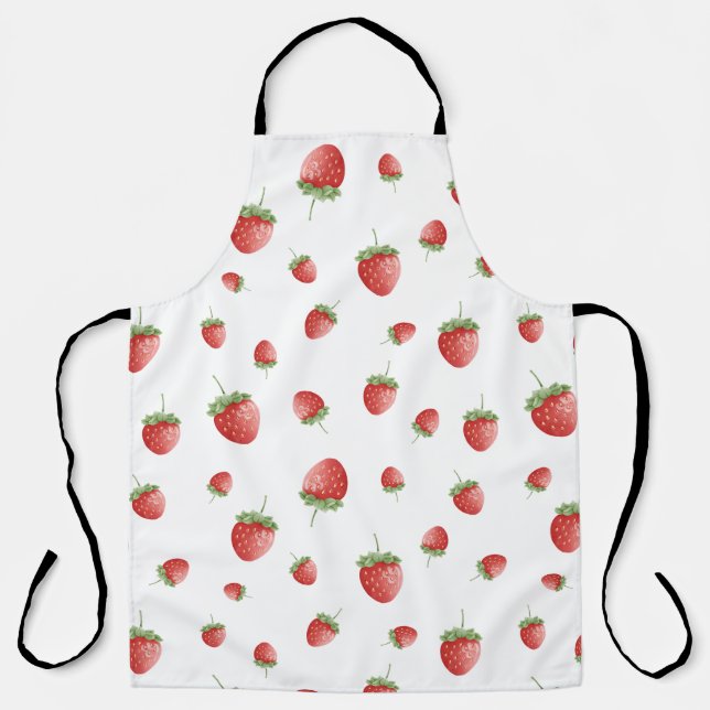 Strawberry Pattern Apron (Front)