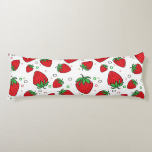 Strawberry pattern body cushion