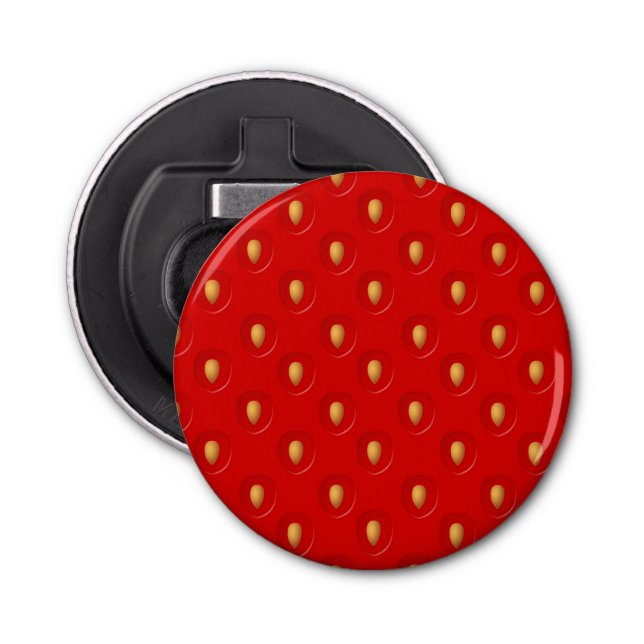 Strawberry Pattern Bottle Opener (Front)