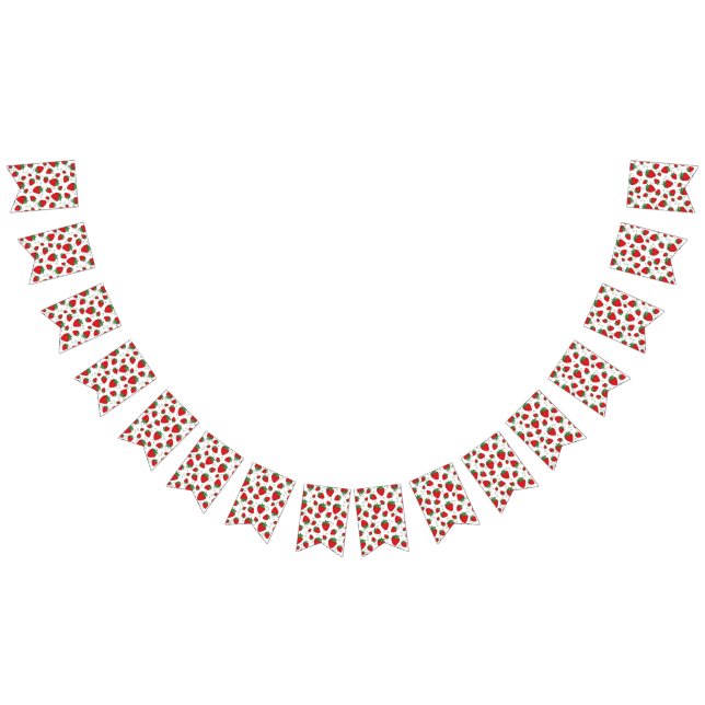 Strawberry pattern bunting  (All)