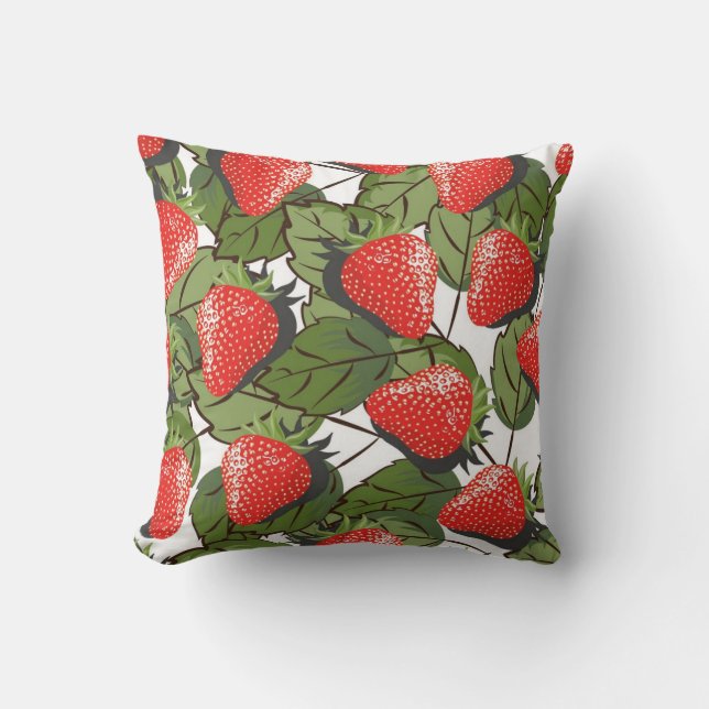 Strawberry pattern cushion (Front)