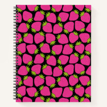 Strawberry Pattern, Cute Girly Pink