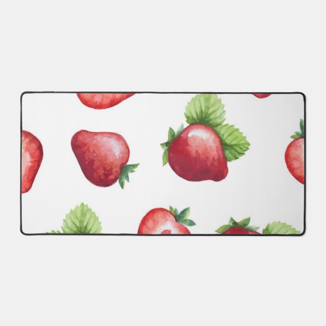 Strawberry pattern desk mat (Front)