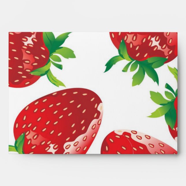 Strawberry pattern envelope (Front)