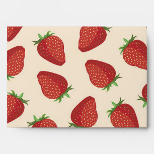 Strawberry pattern envelope