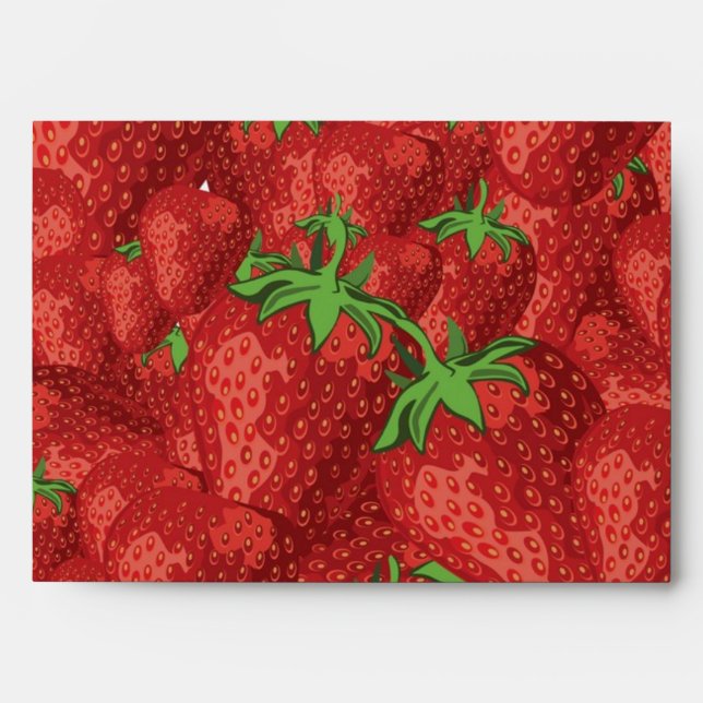 Strawberry pattern envelope (Front)