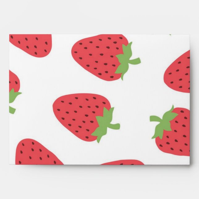 Strawberry pattern envelope (Front)