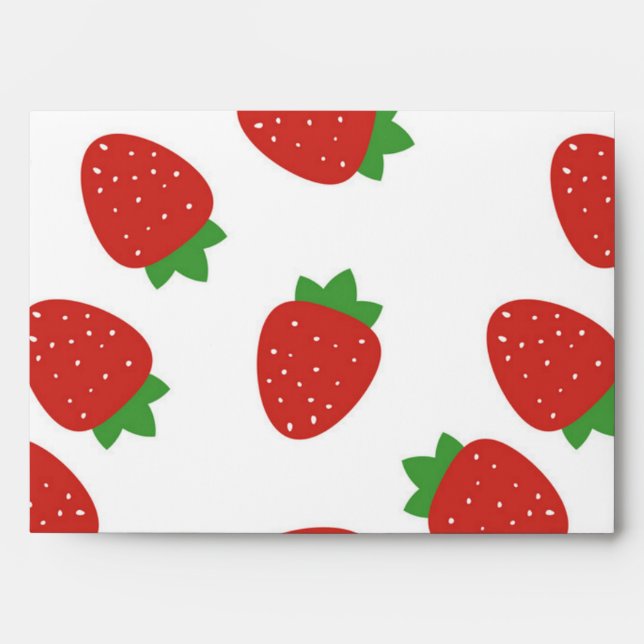 Strawberry pattern envelope (Front)