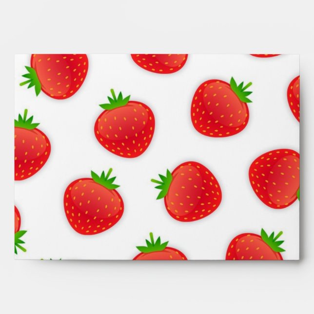 Strawberry pattern envelope (Front)