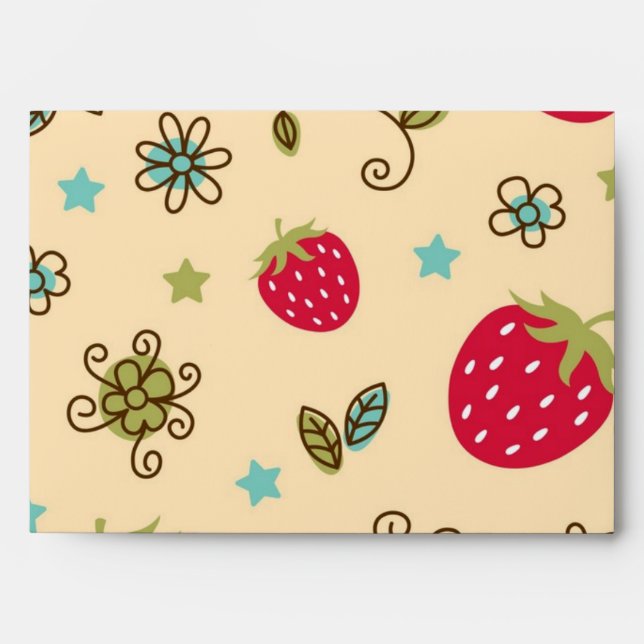 Strawberry pattern envelope (Front)