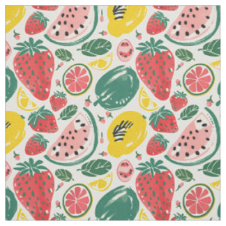 Strawberry Pattern Fabric