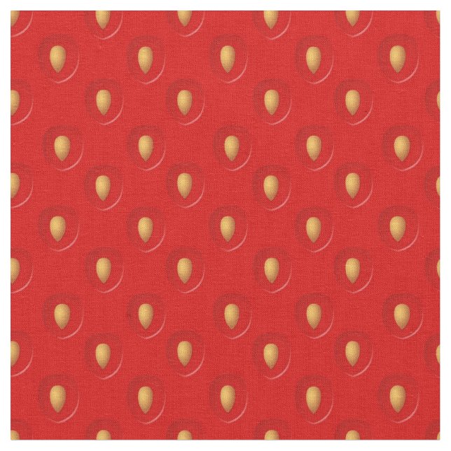 Strawberry Pattern Fabric (Close Up)