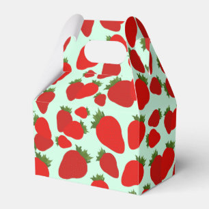 Strawberry Pattern Favour Box
