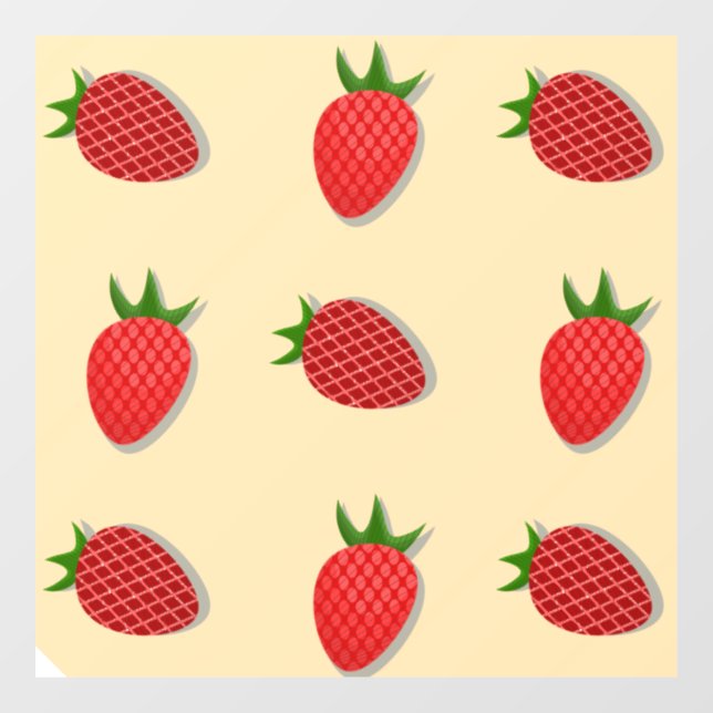 Strawberry pattern for fruit summertime good vibes (Sheet)