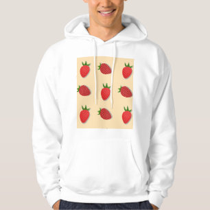 Strawberry pattern for fruit summertime good vibes hoodie