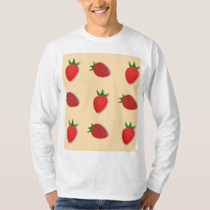 Strawberry pattern for fruit summertime good vibes T-Shirt
