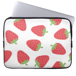 Strawberry pattern laptop sleeve
