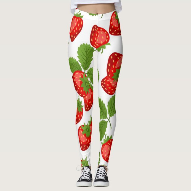 Strawberry pattern leggings (Front)