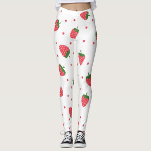 Strawberry pattern leggings
