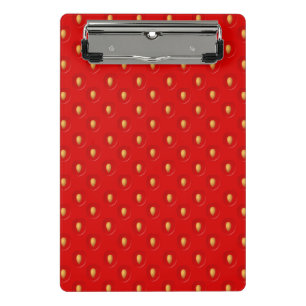 Strawberry Pattern Mini Clipboard