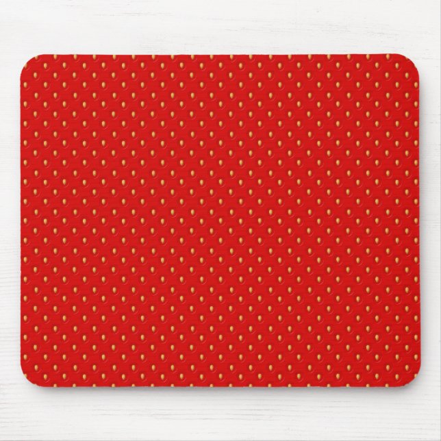 Strawberry Pattern Mouse Pad (Front)