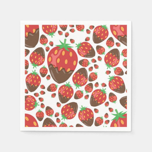 Strawberry pattern napkin (Front)