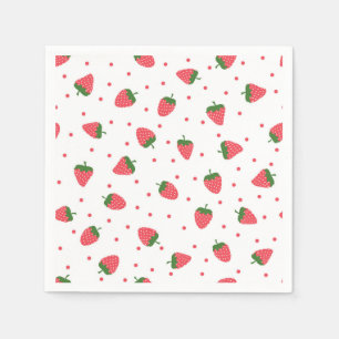 Strawberry pattern napkin