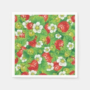 Strawberry pattern napkin