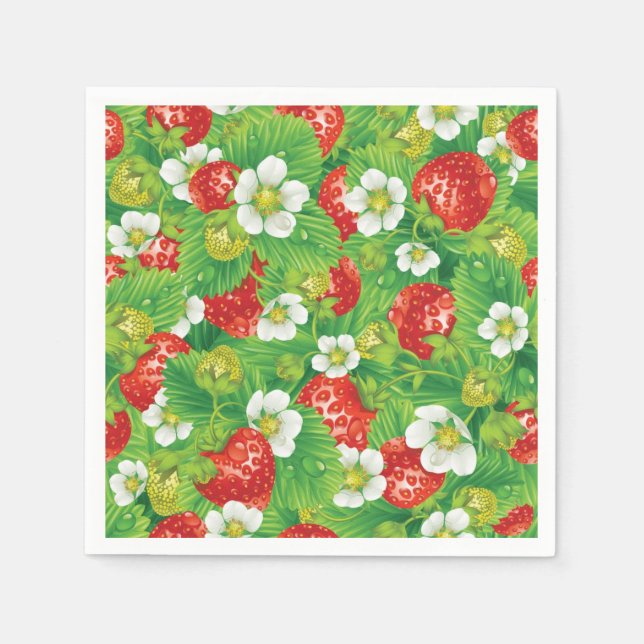 Strawberry pattern napkin (Front)