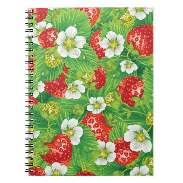 Strawberry pattern notebook (Front)