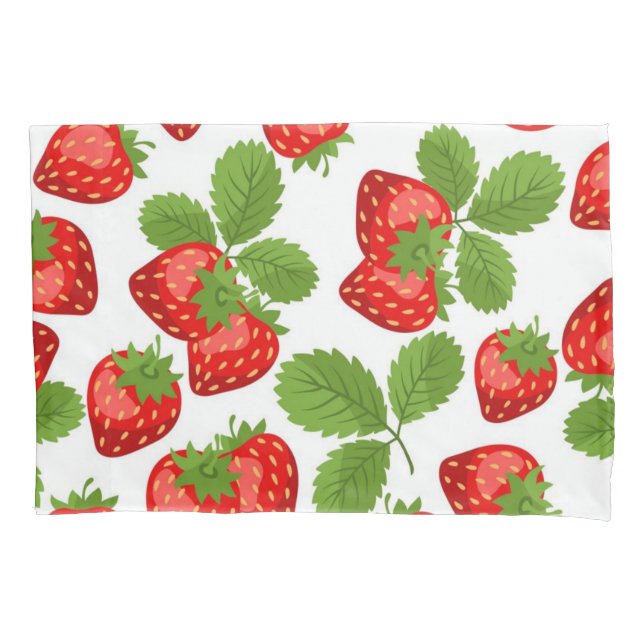 Strawberry pattern pillowcase (Front)